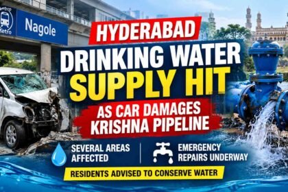 damage Krishna water pipeline