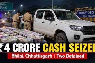 ₹4 Crore Cash Seized from Pickup in Bhilai