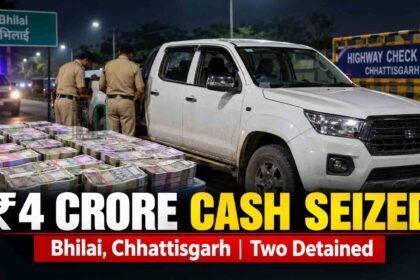 ₹4 Crore Cash Seized from Pickup in Bhilai